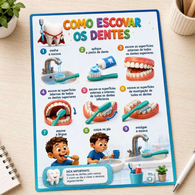 Como Escovar os Dentes